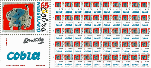 Corneille postzegels Cobra