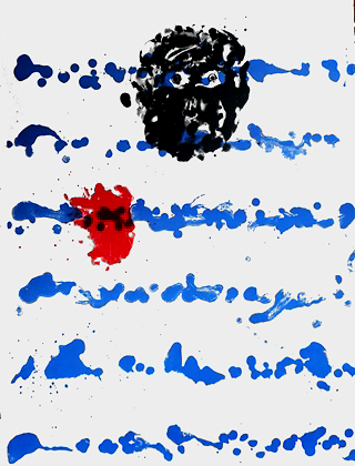 kleurenlitho 5 van Jef Diederen